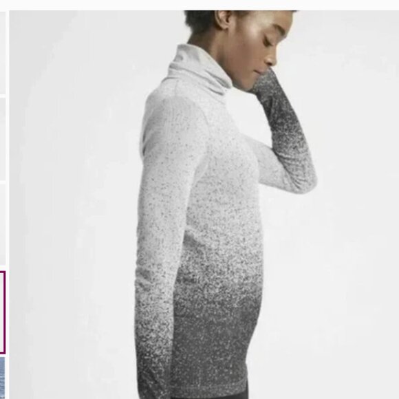 ATHLETA Flurry Blizzard Turtleneck Ombre Size Small - Picture 4 of 12